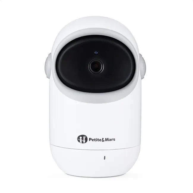 Video monitor, Petite&Mars, Eve 5.0, Ecran HD, Autonomie baterie pana la 16 ore, Raza de actiune 300m, Suport pentru pana la 4 camere, Comunicare bidirectionala, 8 melodii, Activare VOX la voce, Alb BYN680045