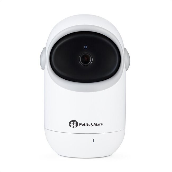 Video monitor, Petite&Mars, Eve 5.0, Ecran HD, Autonomie baterie pana la 16 ore, Raza de actiune 300m, Suport pentru pana la 4 camere, Comunicare bidirectionala, 8 melodii, Activare VOX la voce, Alb BYN680045