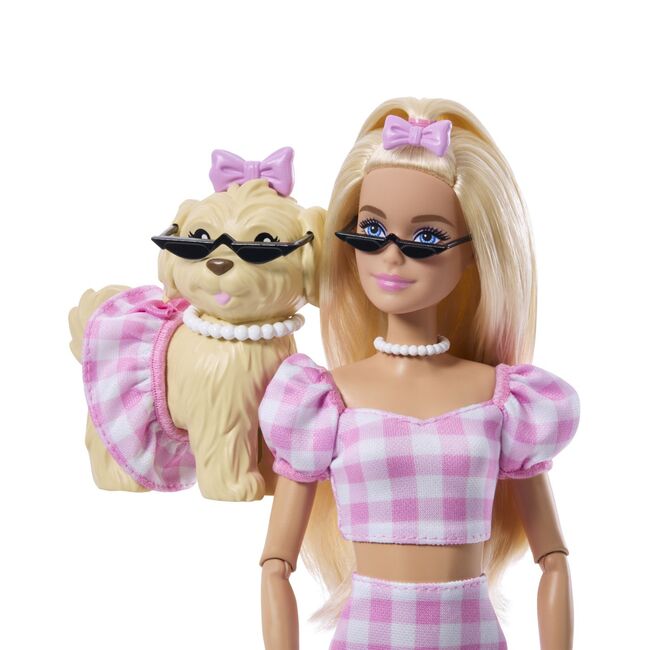BARBIE TWINNING LOOKS SET PAPUSA BARBIE BLONDA SI CATEL CU ACCESORII VIVMTJFP36