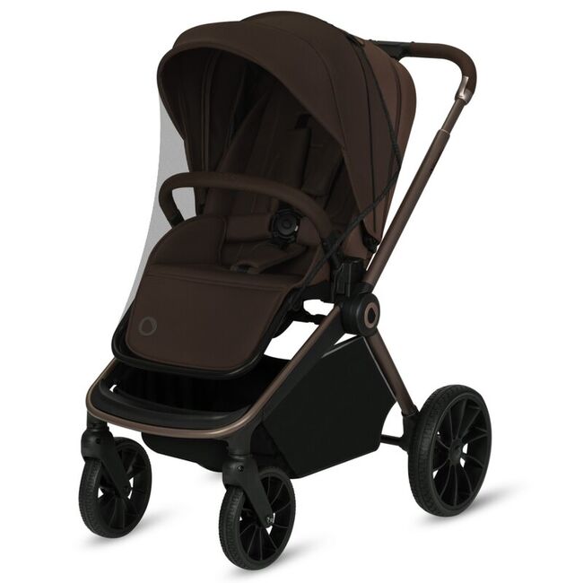 Carucior sport, Lionelo, Mika Plus, Cadru din aluminiu, Copertina XXL, Spatar reglabil in 3 pozitii, Cu accesorii, Pana la 22 kg, 6-48 luni; EN1888-1, EN1888-2 EN1466, Mocha Mousse BYNLO-MIKA_PLUS_MOCHA_MOUSSE