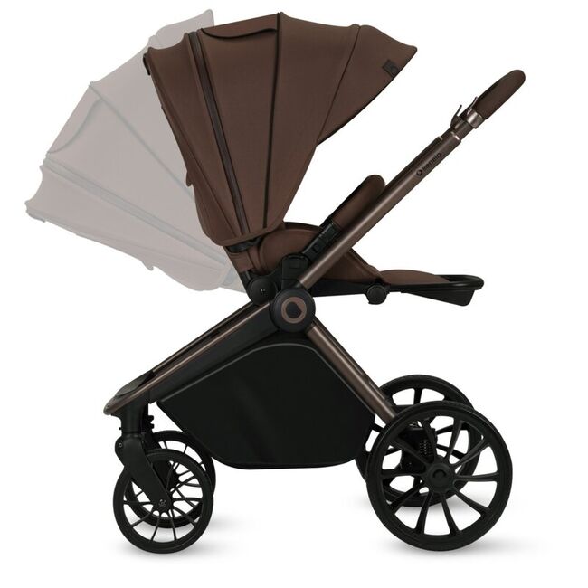 Carucior sport, Lionelo, Mika Plus, Cadru din aluminiu, Copertina XXL, Spatar reglabil in 3 pozitii, Cu accesorii, Pana la 22 kg, 6-48 luni; EN1888-1, EN1888-2 EN1466, Mocha Mousse BYNLO-MIKA_PLUS_MOCHA_MOUSSE