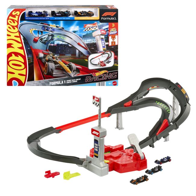 HOT WHEELS RACING CURCUIT DE CURSE FORMULA 1 CU 3 MASINUTE INCLUSE VIVMTJDY15