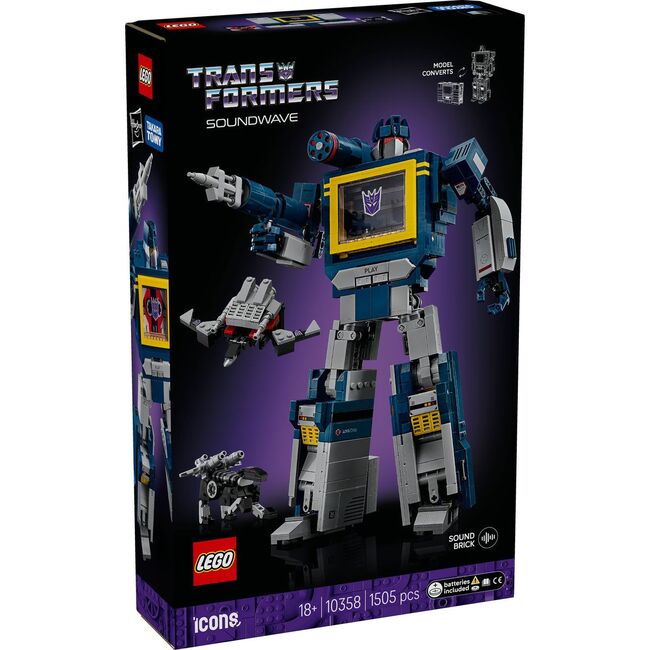 LEGO ICONS TRANSFORMERS SOUNDWAVE 10358 VIVLEGO10358