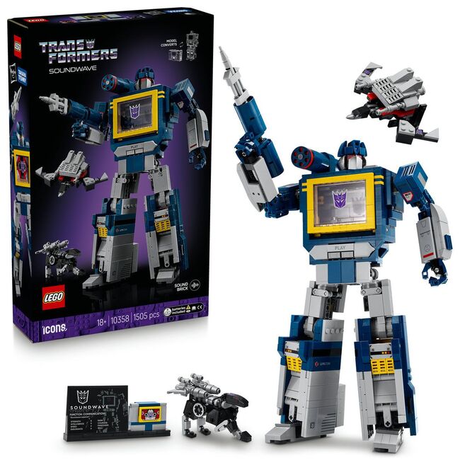 LEGO ICONS TRANSFORMERS SOUNDWAVE 10358 VIVLEGO10358