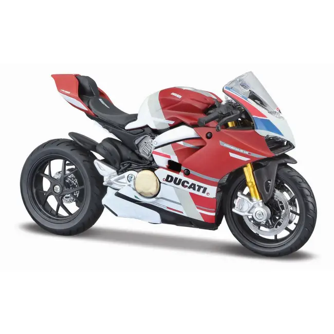 MAISTO MOTOCICLETA METALICA CU STAND EDITIE SPECIALA DUCATI PANIGALE V4 S CORSE SCARA 1 LA 18 VIVMST39323_PanigaleV4S