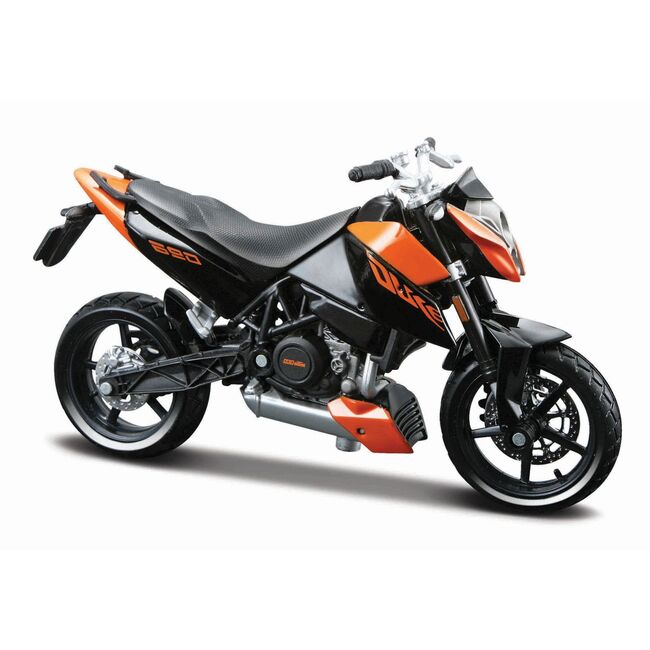 MAISTO MOTOCICLETA METALICA CU STAND EDITIE SPECIALA KTM 690 DUKE SCARA 1 LA 18 VIVMST39349_KTM690Duke