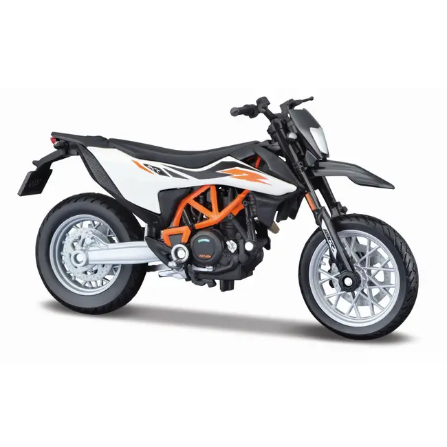 MAISTO MOTOCICLETA METALICA CU STAND EDITIE SPECIALA KTM 690 SMC R SCARA 1 LA 18 VIVMST39349_KTM690SMCR