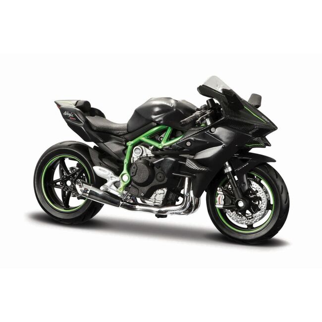 MAISTO MOTOCICLETA METALICA CU STAND EDITIE SPIECIALA KAWASAKI NINJA H2R SCARA 1 LA 18 VIVMST39025_NinjaH2R