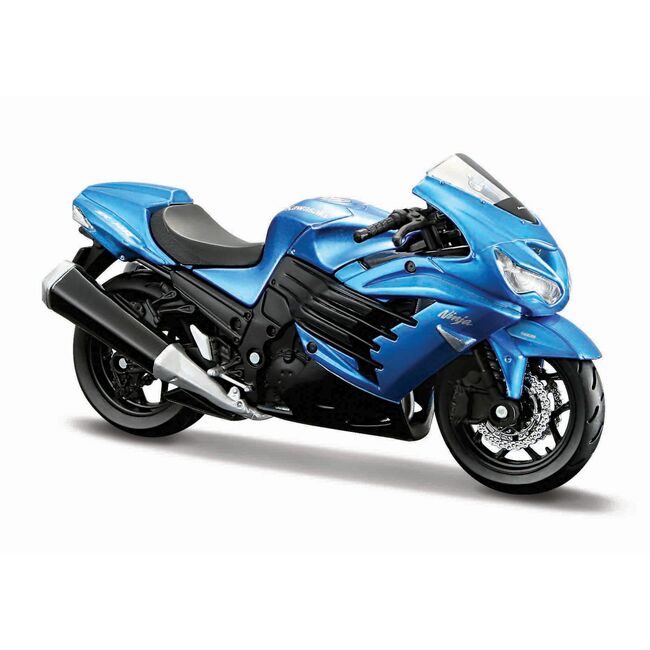MAISTO MOTOCICLETA METALICA CU STAND EDITIE SPIECIALA KAWASAKI NINJA ZX 14R SCARA 1 LA 18 VIVMST39025_NinjaZX14R