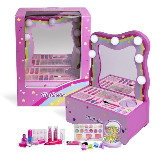 MARTINELIA TRUSA COMPLETA DE MACHIAJ CU OGLINDA SI LUMINI VIVMar85110