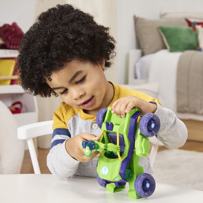 MARVEL IRON MAN SI PRIETENII SAI UIMITORI SET VEHICUL 2 IN 1 SI FIGURINA IRON HULK VIVG1258_G1475