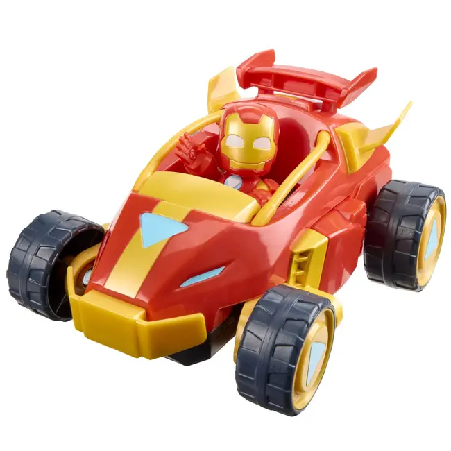 MARVEL IRON MAN SI PRIETENII SAI UIMITORI SET VEHICUL 2 IN 1 SI FIGURINA IRON MAN VIVG1258_G1474