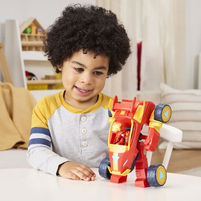 MARVEL IRON MAN SI PRIETENII SAI UIMITORI SET VEHICUL 2 IN 1 SI FIGURINA IRON MAN VIVG1258_G1474