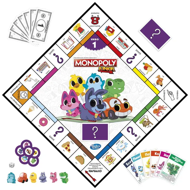 MONOPOLY JOC MONOPOLY JUNIOR 2 IN 1 IN LIMBA BULGARA VIVF8562656