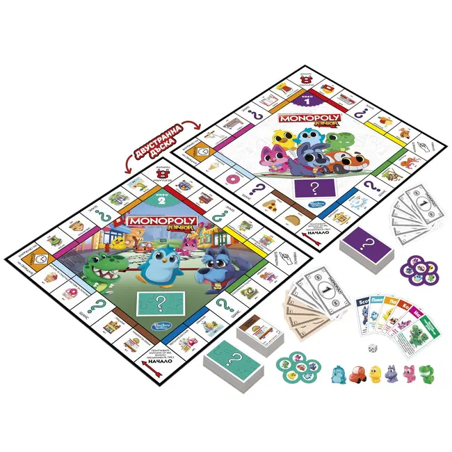 MONOPOLY JOC MONOPOLY JUNIOR 2 IN 1 IN LIMBA BULGARA VIVF8562656