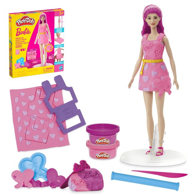 PLAY DOH BARBIE SET PLASTELINA INIMIOARE SI PAR VIVG1357