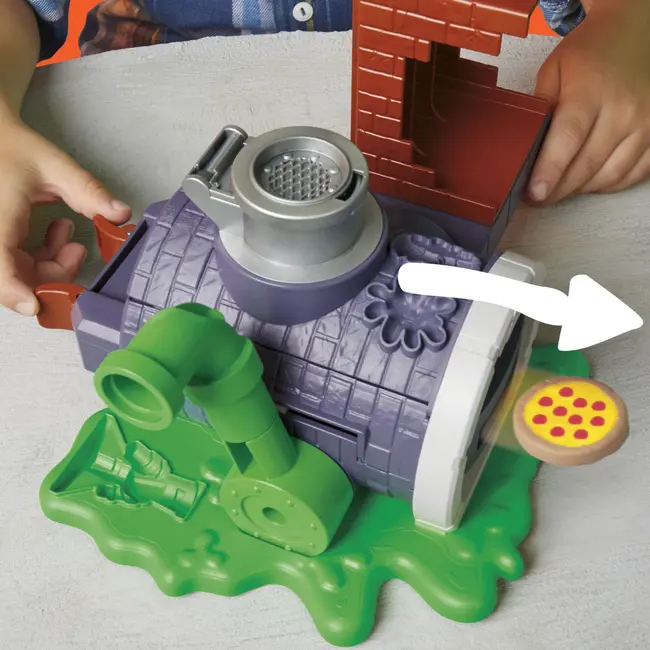 PLAY DOH POVESTIRI CU TESTOASE NINJA ADOLESCENTE MUTANTE SET PLASTELINA PIZZA TAIE SI ARUNCA VIVG1829
