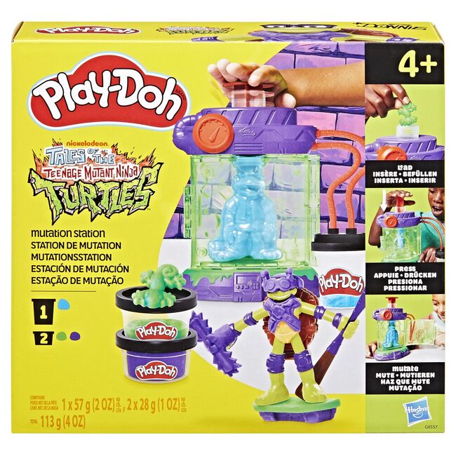 PLAY DOH POVESTIRI CU TESTOASE NINJA ADOLESCENTE MUTANTE SET PLASTELINA STATIE DE MUTATII VIVG0557