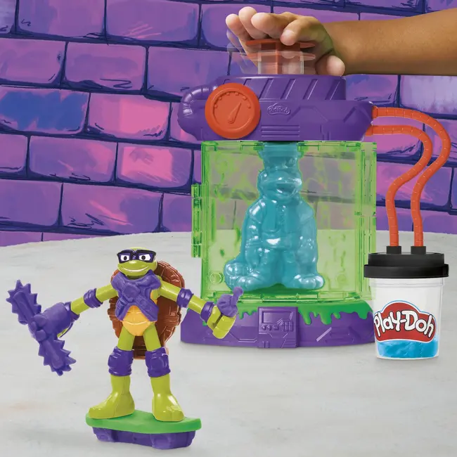 PLAY DOH POVESTIRI CU TESTOASE NINJA ADOLESCENTE MUTANTE SET PLASTELINA STATIE DE MUTATII VIVG0557