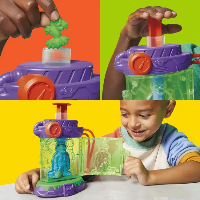 PLAY DOH POVESTIRI CU TESTOASE NINJA ADOLESCENTE MUTANTE SET PLASTELINA STATIE DE MUTATII VIVG0557