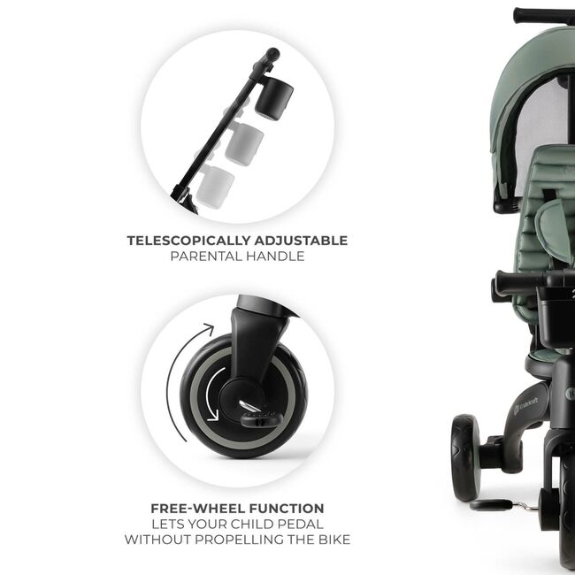 TRICICLETA KINDERKRAFT JAZZ 2, GREEN VIVKRJAZZ02GRE0000