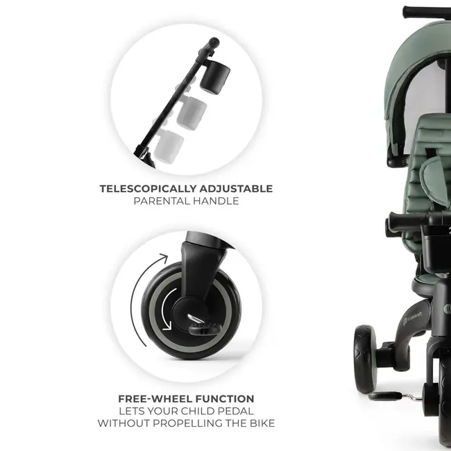 TRICICLETA KINDERKRAFT JAZZ 2, GREEN VIVKRJAZZ02GRE0000