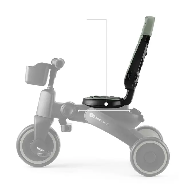 TRICICLETA KINDERKRAFT JAZZ 2, GREEN VIVKRJAZZ02GRE0000