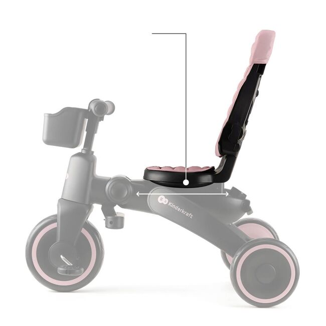 TRICICLETA KINDERKRAFT JAZZ 2, PINK VIVKRJAZZ02PNK0000