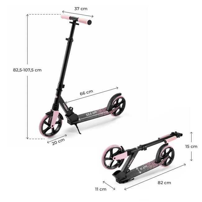 TROTINETA KINDERKRAFT FREELY, PINK VIVKRFREE00PNK0000