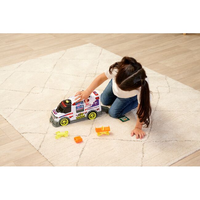 DICKIE TOYS AMBULANTA CU LUMINI SI SUNETE 35.5CM VIV203307003