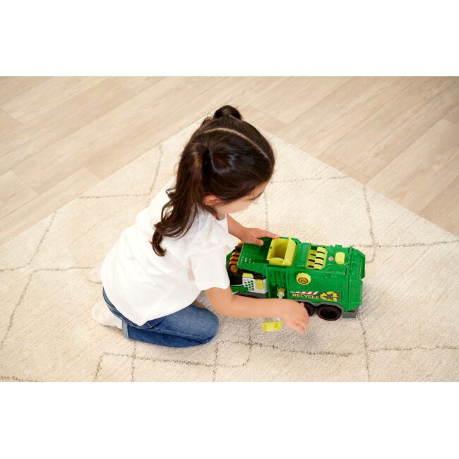 DICKIE TOYS CAMION DE RECICLARE CU LUMINI SI SUNETE 39CM VIV203307001