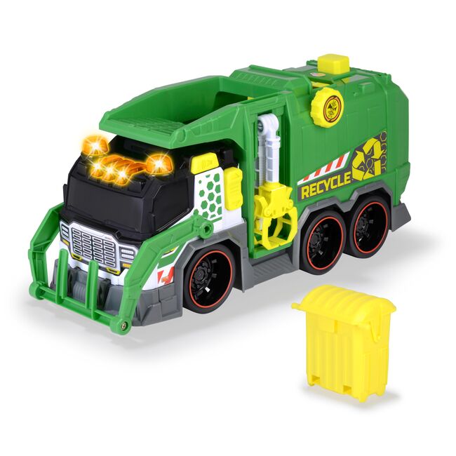 DICKIE TOYS CAMION DE RECICLARE CU LUMINI SI SUNETE 39CM VIV203307001