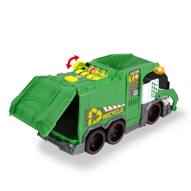 DICKIE TOYS CAMION DE RECICLARE CU LUMINI SI SUNETE 39CM VIV203307001