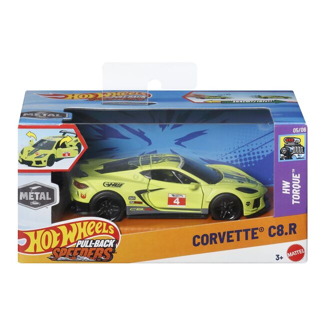 HOT WHEELS MASINUTA METALICA CU SISTEM PULL BACK CORVETTE C8.R HW TORQUE SCARA 1 LA 43 VIVMTHPR70_JCM12