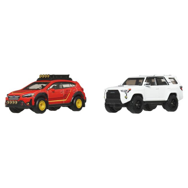 HOT WHEELS PREMIUM SET 2 MASINUTE METALICE SUBARU CROSSTREK SI TOYOTA 4RUNNER  2018 SCARA 1 LA 64 VIVMTHBL96_JBK98