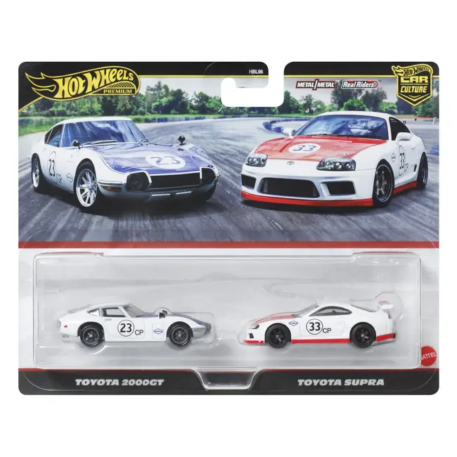 HOT WHEELS PREMIUM SET 2 MASINUTE METALICE TOYOTA 2000GT SI TOYOTA SUPRA SCARA 1 LA 64 VIVMTHBL96_JBL03
