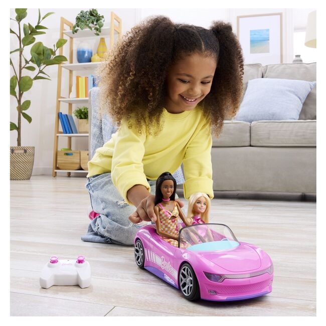 HOT WHEELS RC BARBIE MASINUTA CU TELECOMANDA CONVERTIBILA VIVMTJBH05