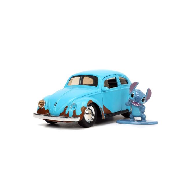 JADA DISNEY STITCH SET FIGURINA STITCH SI MASINUTA METALICA VOLKSWAGEN BEETLE SCARA 1 LA 32 VIV9333251314R00