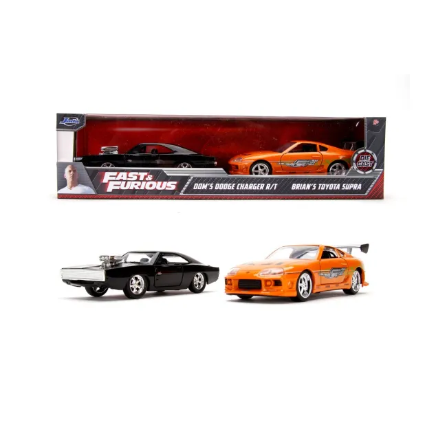 JADA FAST AND FURIOUS SET 2 MASINUTE METALICE DOMS DODGE CHARGER RT SI BRIANS TOYOTA SUPRA SCARA 1 LA 32 VIV9331981314R00