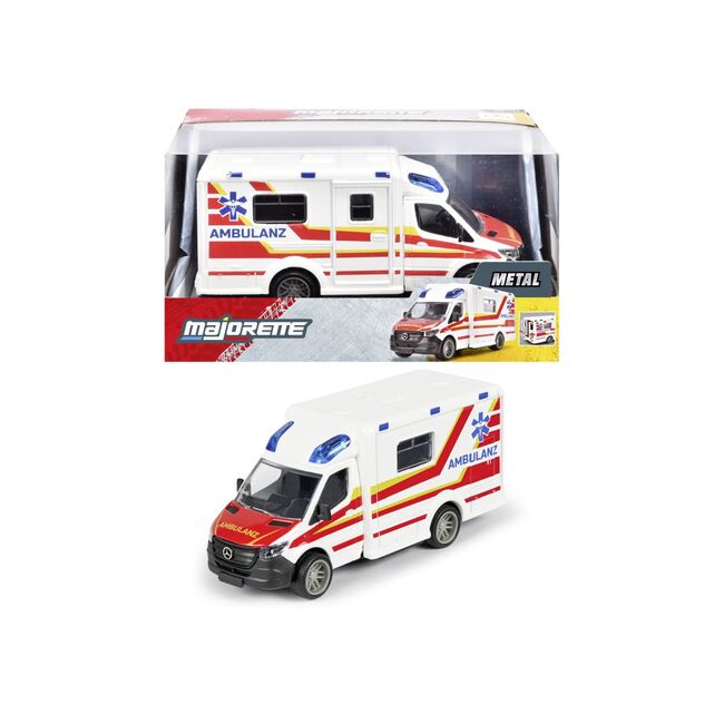 MAJORETTE AMBULANTA METALICA MERCEDES BENZ SPRINTER SCARA 1 LA 43 VIV8503712005038