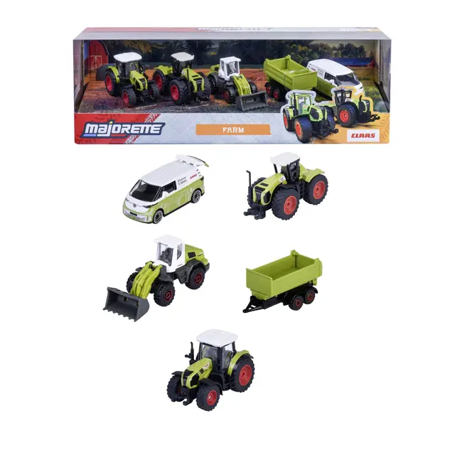 MAJORETTE CLASS SET 5 VEHICULE AGRICOLE METALICE FARM 7.5CM VIV8503105002