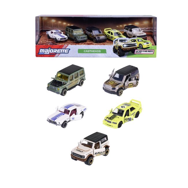 MAJORETTE SET 5 MASINUTE METALICE CASTHEADS 7.5CM VIV8504105002