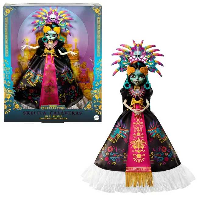 MONSTER HIGH SKULLECTOR PAPUSA SKELITA CALAVERAS EDITIA DIA DE MUERTOS VIVMTJDR63