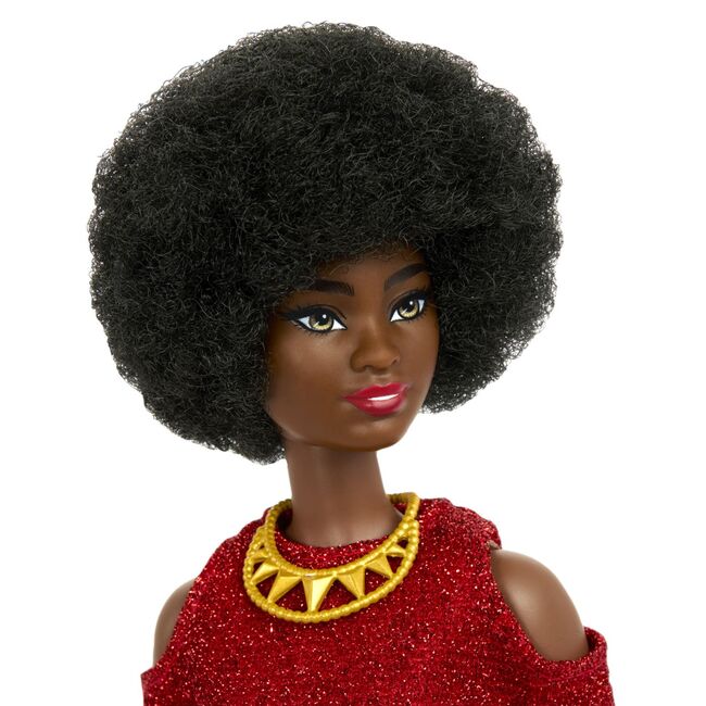 PAPUSA BARBIE FASHIONISTA MULATRA CU PAR AFRO VIVMTFBR37_HRH18