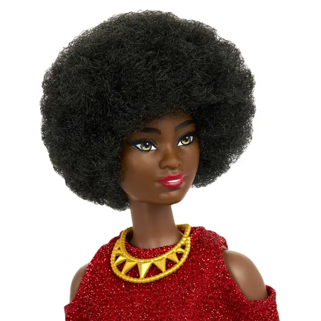 PAPUSA BARBIE FASHIONISTA MULATRA CU PAR AFRO VIVMTFBR37_HRH18