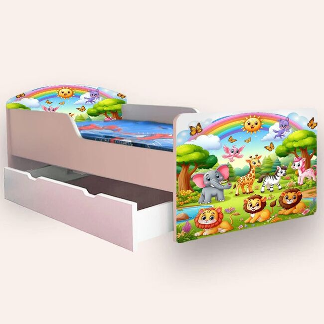 Pat Animale (ZOO) Mediu 2-8 ani Cu sertar Fara saltea CMG52235408867668