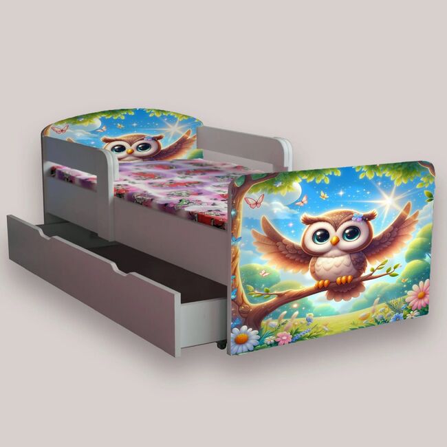 Pat Bufnita cu manere Mic 2-6 ani Cu sertar Cu saltea CMG52235745132884