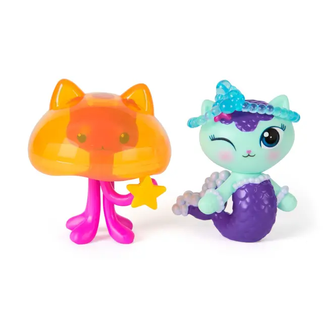 GABBYS DOLLHOUSE FILMUL SET 2 FIGURINE MERCAT SI PISICUTA MEDUZA SI ACCESORII VIV6074329