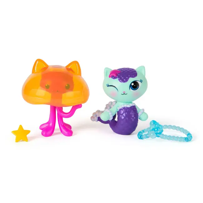GABBYS DOLLHOUSE FILMUL SET 2 FIGURINE MERCAT SI PISICUTA MEDUZA SI ACCESORII VIV6074329