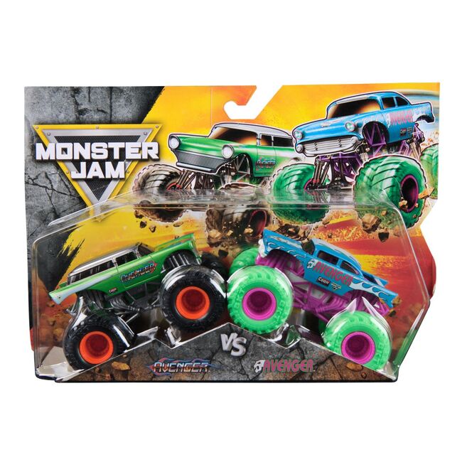 MONSTER JAM SET 2 MASINUTE METALICE AVENGER SCARA 1 LA 64 VIV6064128_20150284
